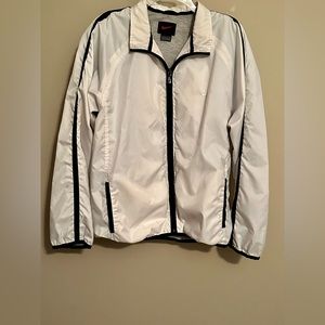 Vintage 90’s NIKE Women’s L White and Black lined Windbreaker